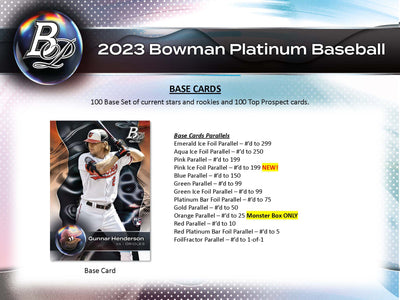 2023 Bowman Platinum Blaster Box