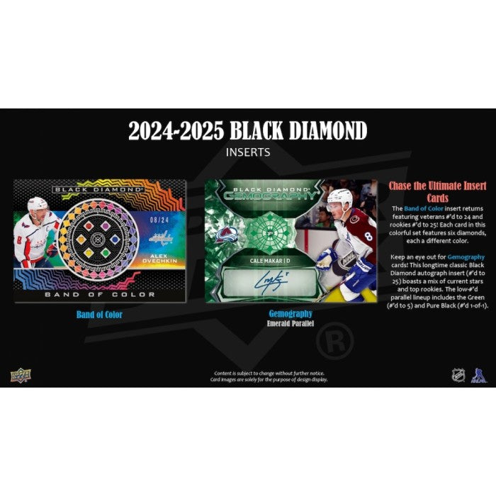 2024-25 Upper Deck Black Diamond Hockey Hobby Box [Contact Us To Order]