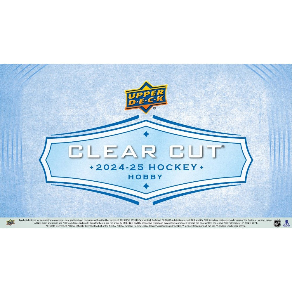 2024-25 Upper Deck Clear Cut Hockey Hobby 30 Box Case [Contact Us To Order]