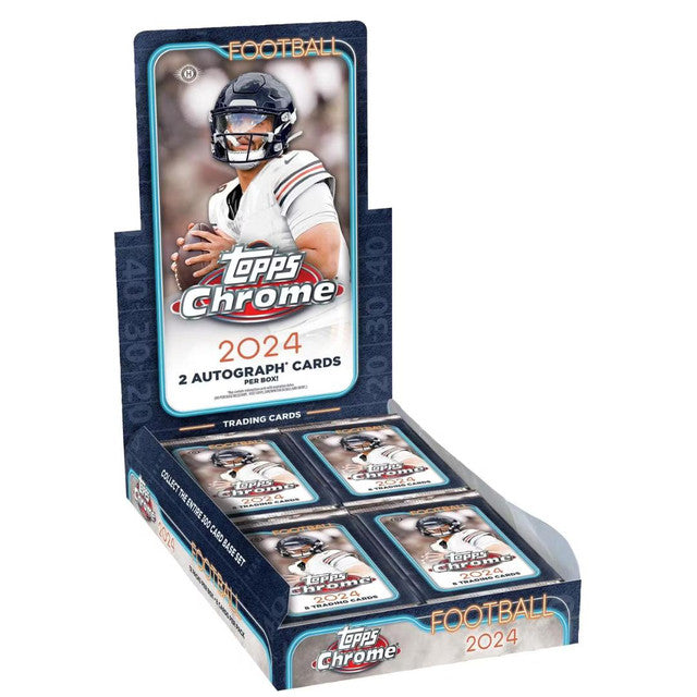 2024 Topps Chrome Football Hobby 12 Box Case