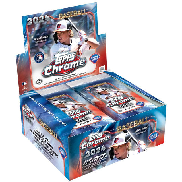 2024 Topps Chrome Update Series Baseball Jumbo 8 Box Case