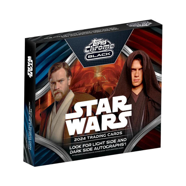 2024 Topps Star Wars Chrome Black Hobby 12 Box Case