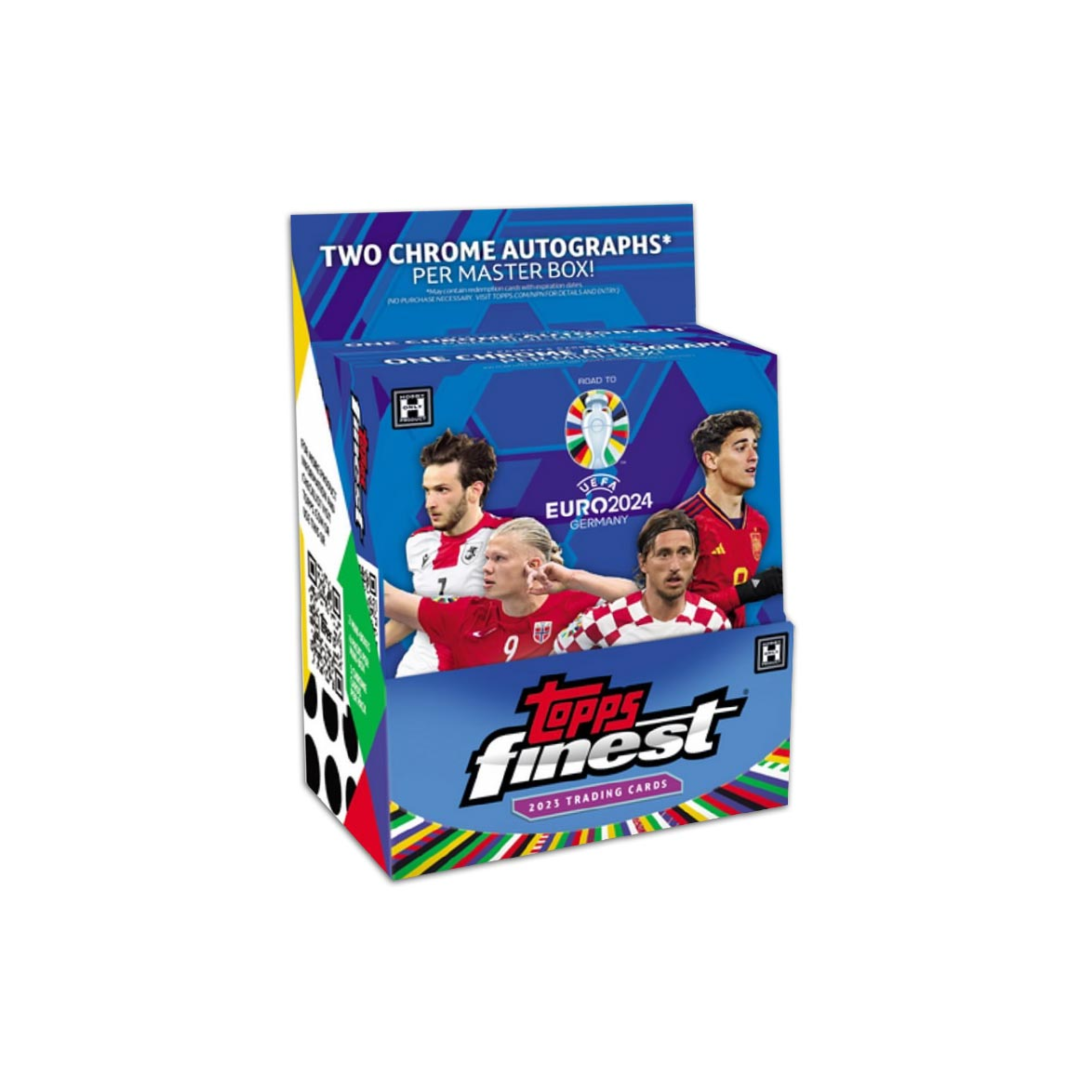 2023 Topps Finest Road to UEFA Euro 2024 Soccer Hobby 8-Box Case