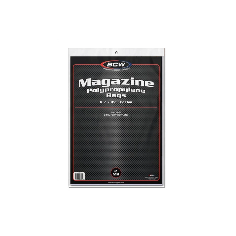 BCW Magazine Bags 100ct Pack