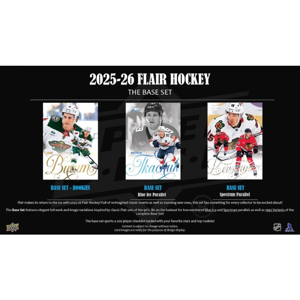2025-26 Upper Deck Flair Hockey Hobby Box [Contact Us To Order]