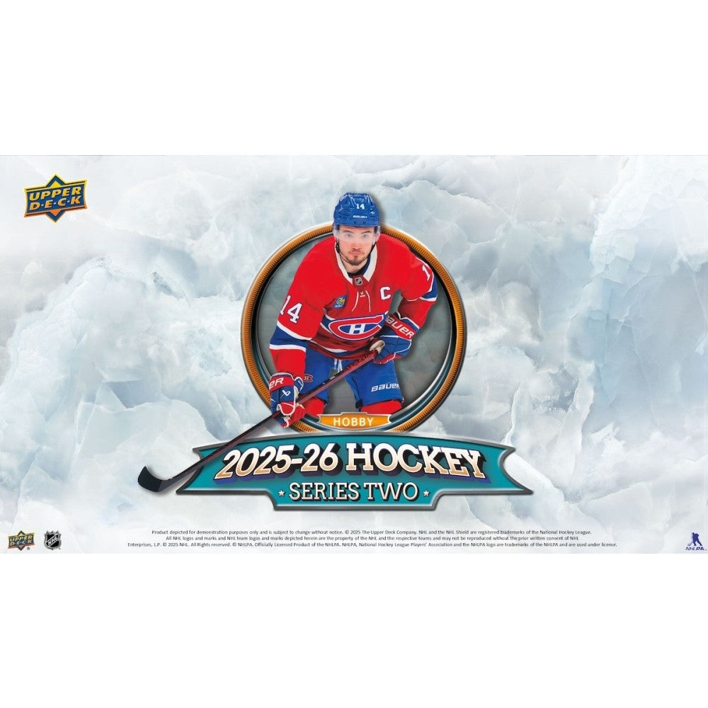 2025-26 Upper Deck Series 2 Hockey Hobby 12 Box Case [Contact Us To Order]