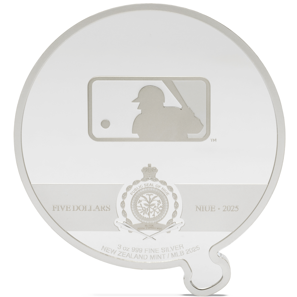 New York Yankees Team Logo 3oz Silver - New Zealand Mint