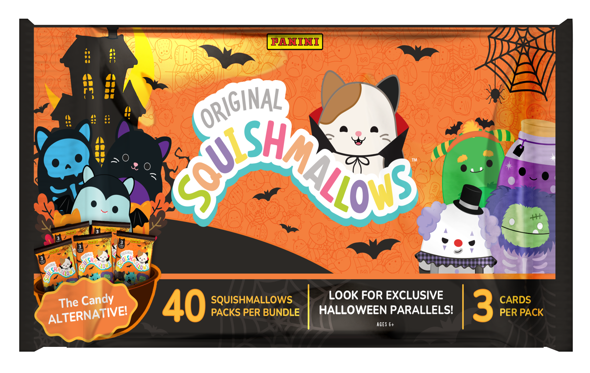 2025 Panini Squishmallows Halloween 40 Pack Box - 20 Box Case