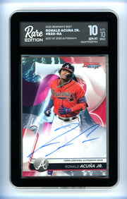 Ronald Acuna Jr 2020 Bowmans Best Autograph Rare Edition 10/10