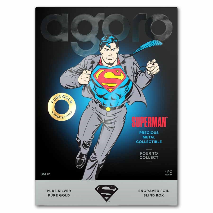 Agoro D.C. Superman Precious Metal Collectible Blind Box