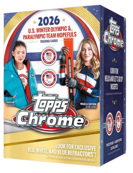 2026 Topps Chrome US Winter Olympic & Paralympic Team Hopefuls Blaster 40 Box Case