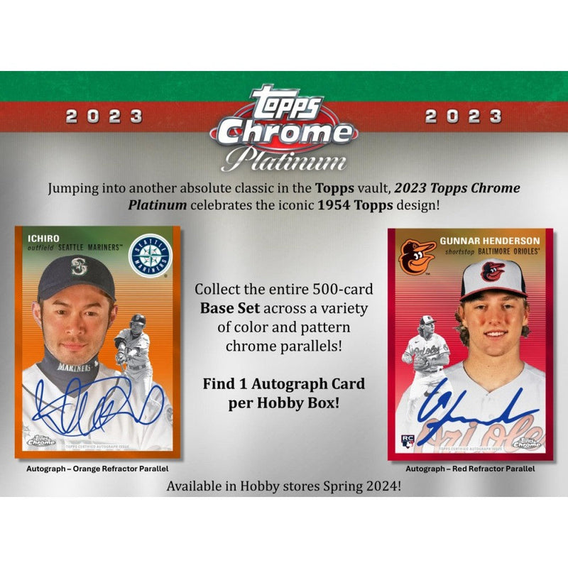 2023 Topps Chrome Platinum Anniversary Baseball Hobby 12 Box Case