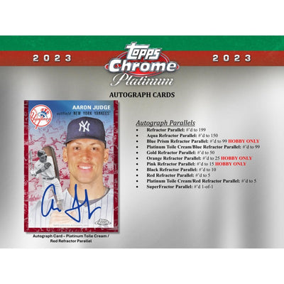 2023 Topps Chrome Platinum Anniversary Baseball Hobby 12 Box Case
