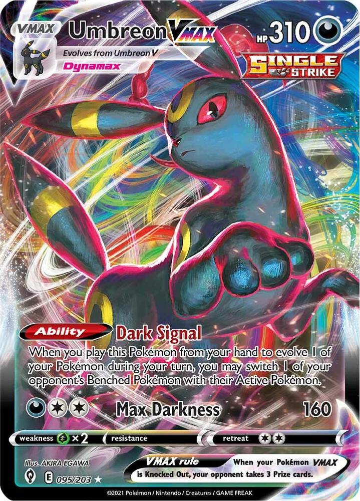 Umbreon VMAX 2021 Pokémon rare holo 095/203