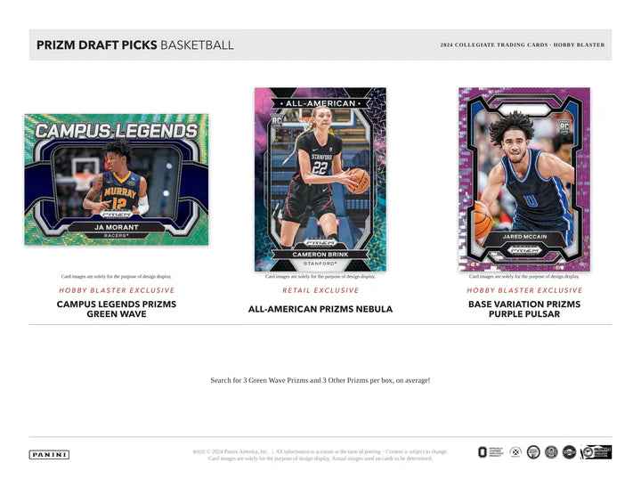 2024-25 Panini Prizm Draft Picks Basketball Hobby Blaster 20 Box Case