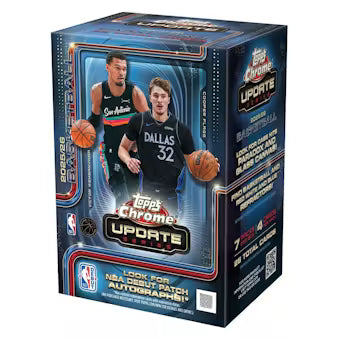 2025-26 Topps Chrome Update Basketball Blaster 20 Box Case