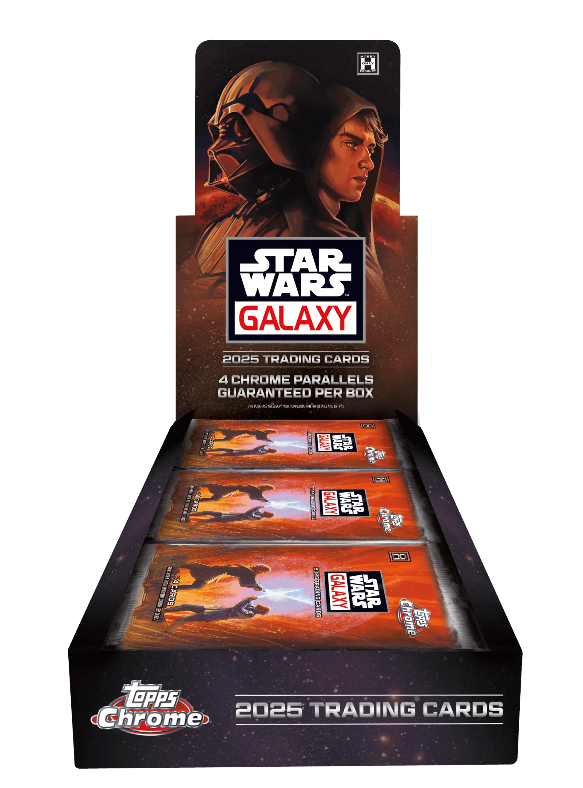 2025 Topps Star Wars Chrome Galaxy Hobby 12 Box Case