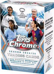 2024-25 Topps Chrome UEFA Women's Champions League Soccer Blaster Box