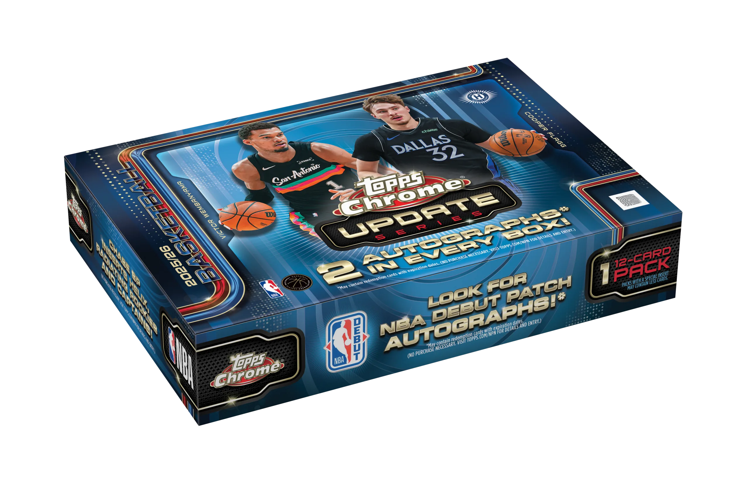 2025-26 Topps Chrome Update Basketball Breakers Delight 6 Box Case