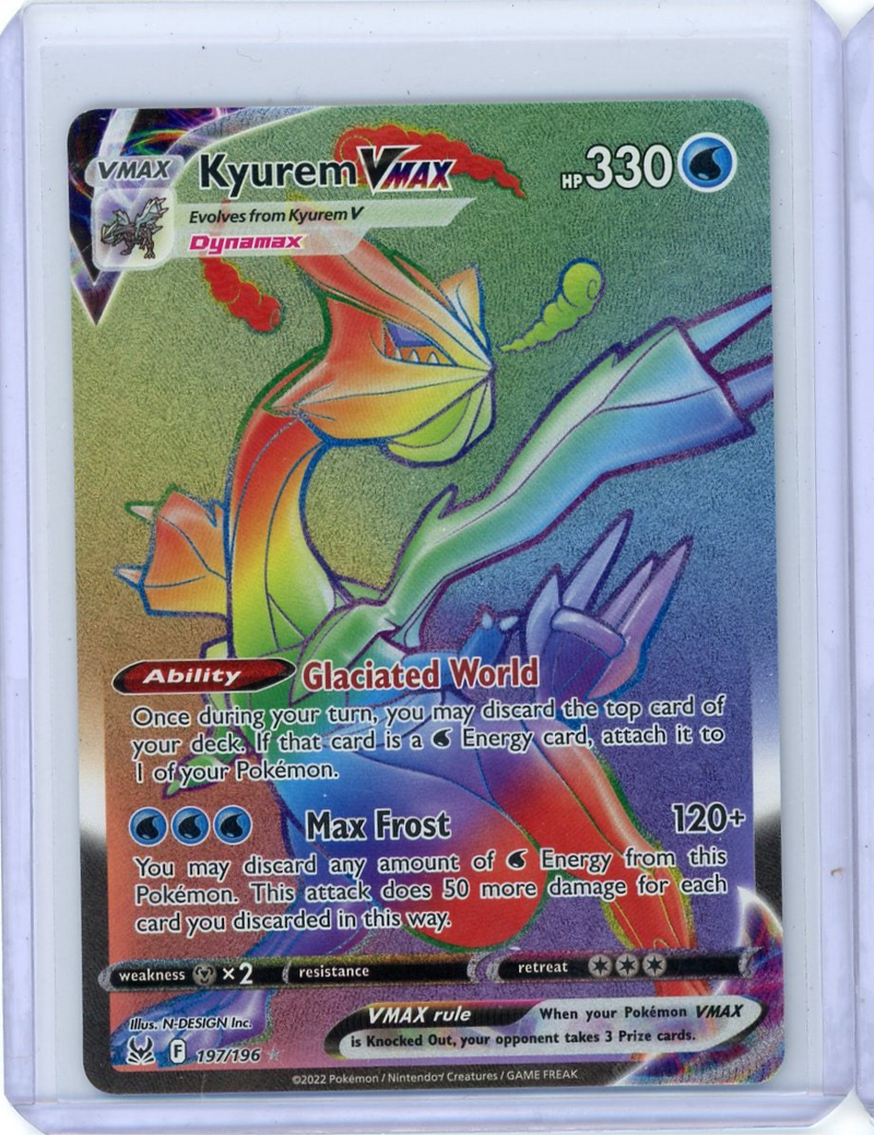 Kyurem Vmax Pokémon Lost Origin Rainbow Secret Rare 