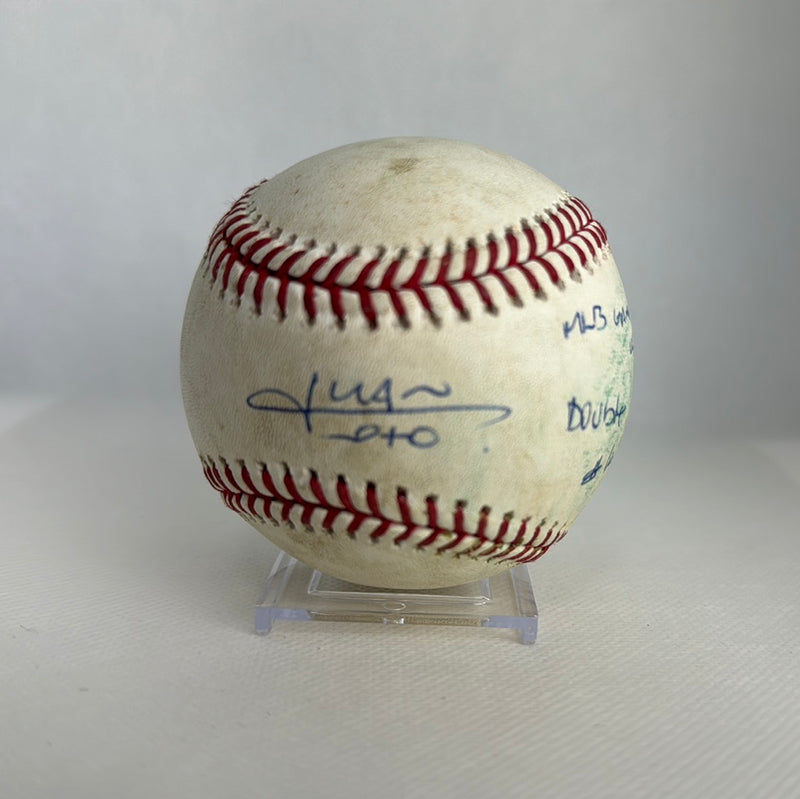 Juan Soto Autographed MLB Game Used Double Career Hit 71 Double 16 08/04/18