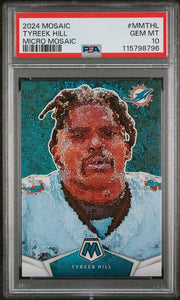 Tyreek Hill 2024 Panini Mosaic Micro Mosaic PSA 10