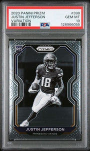 Justin Jefferson 2020 Panini Prizm Variation RC PSA 10