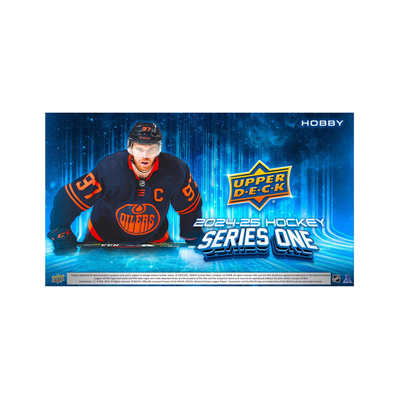 2024-25 Upper Deck Series 1 Hockey Hobby 12 Box Case