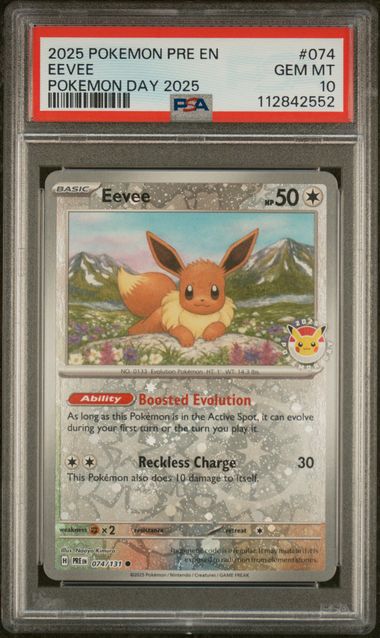 Eevee 2025 Pokemon Prismatic Evolutions Pokemon Day 2025 