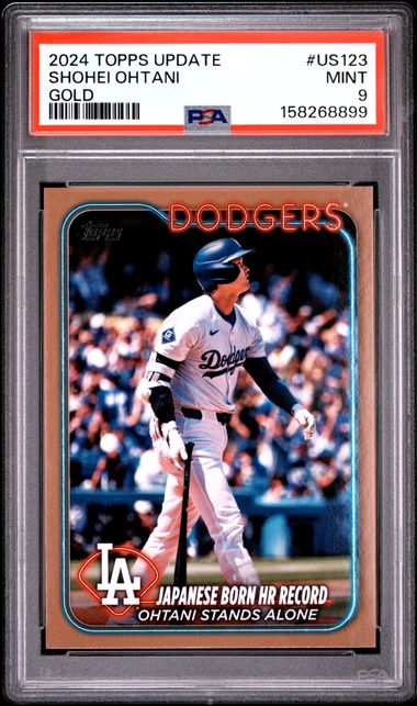 Shohei Ohtani 2024 Topps Update Gold #'d 1530/2024 PSA 9