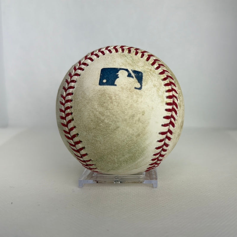 Aaron Judge Autographed MLB Game Used Double Career Hit 178 Double 28 RBI 126 04/07/18