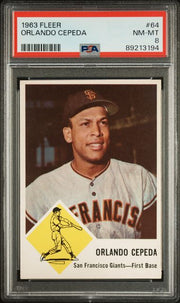 Orlando Cepeda 1963 Fleer #64 PSA 8
