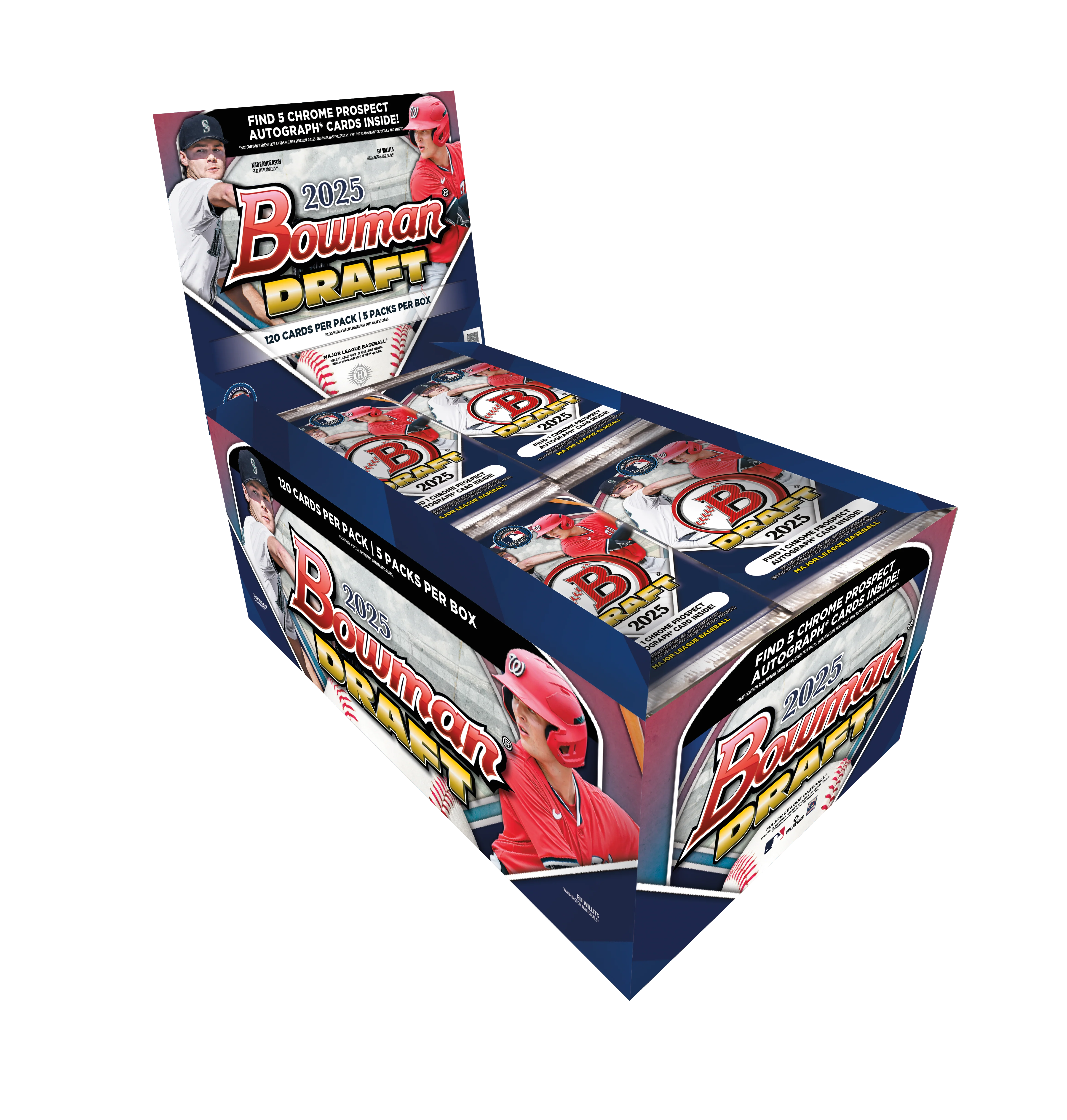 2025 Bowman Draft Baseball Super Jumbo 6 Box Case