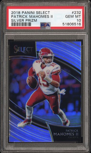 Patrick Mahomes II 2018 Panini Select Field Level Silver PSA 10