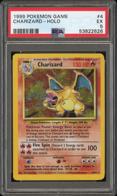 Charizard 1999 Pokémon Base Set Unlimited Holo 