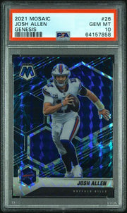 Josh Allen 2021 Mosaic Genesis SSP PSA 10