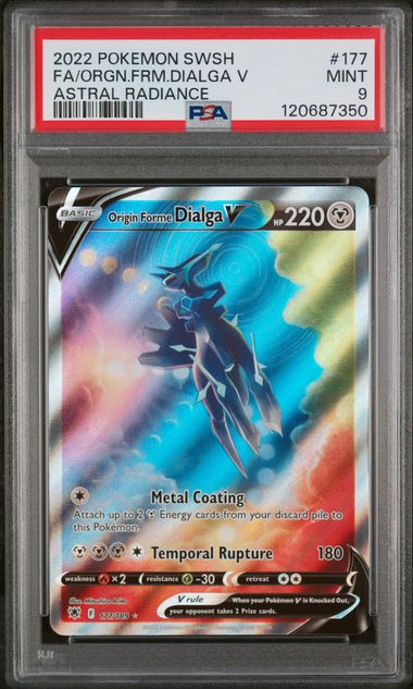 Dialga V 2022 Pokemon Astral Radiance Full-Art #177/189 PSA 9