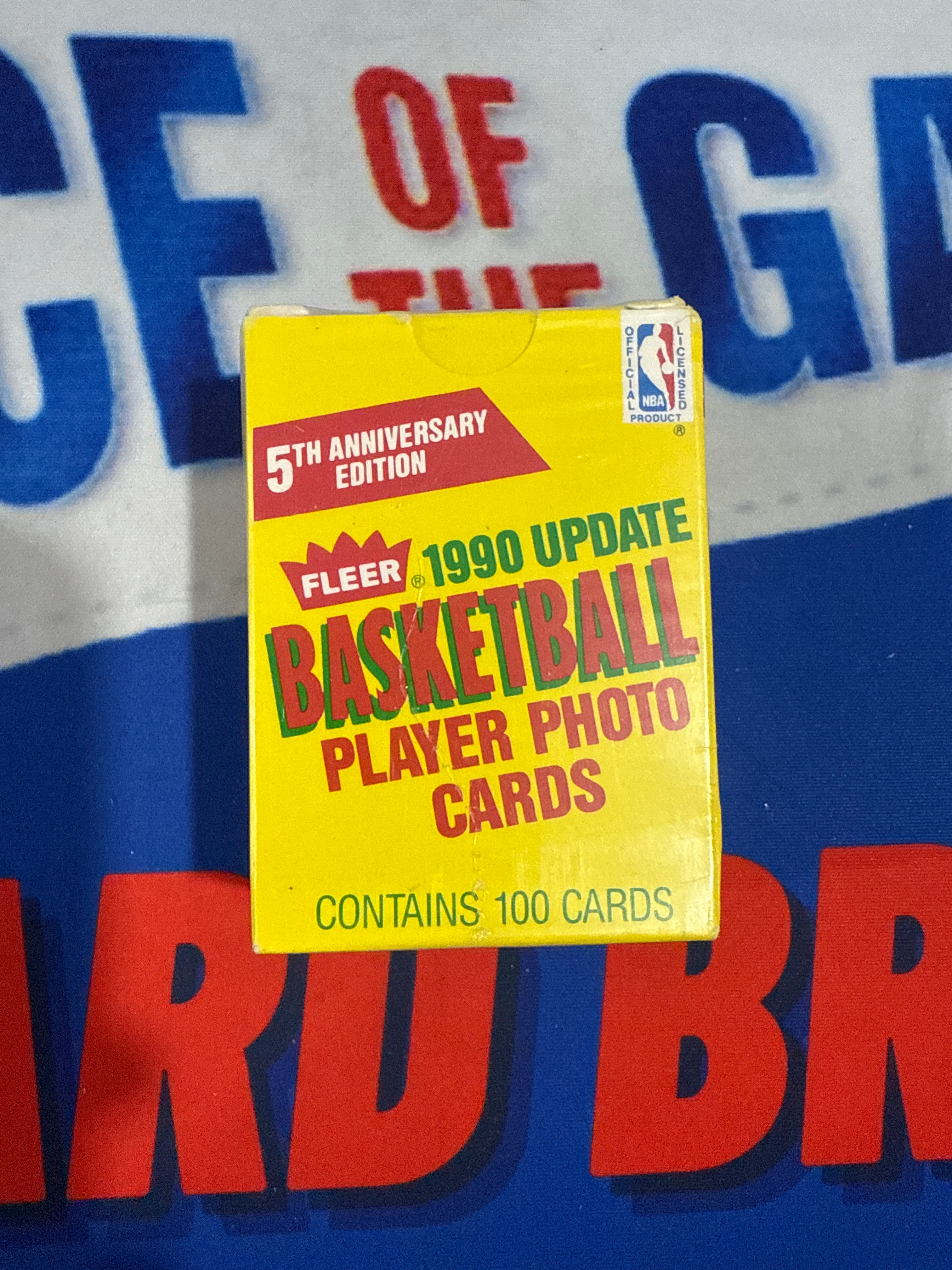 1990 Fleer Update Basketball Factory Sealed 100-card set
