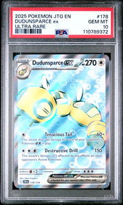 Dudunsparce ex Pokémon Journey Together Full-Art #178/159 PSA 10
