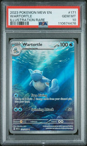 Wartortle Pokémon 151 Illustration Rare #171/165 PSA 10