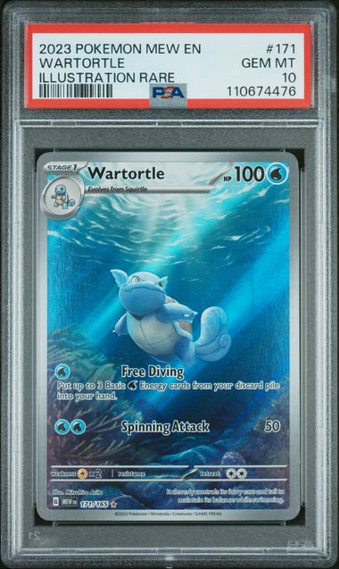 Wartortle Pokémon 151 Illustration Rare #171/165 PSA 10