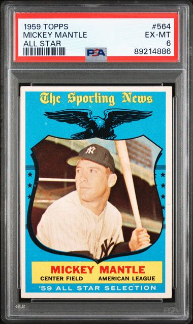Mickey Mantle 1959 Topps All Star 
