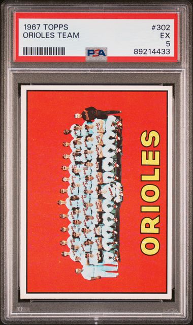 Orioles Team 1967 Topps #302 PSA 5