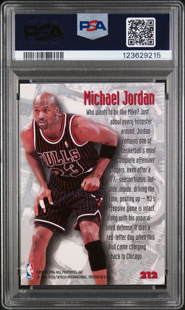 Michael Jordan 1995 Metal Nuts & Bolts PSA 9