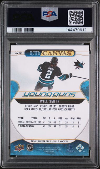 Will Smith 2024 Upper Deck UD Canvas PSA 9