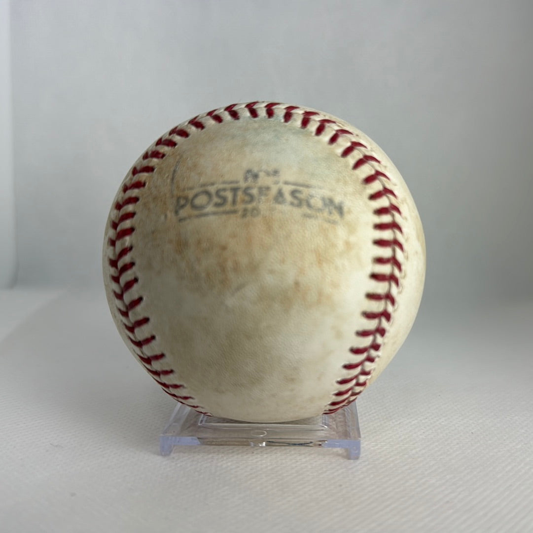 Aaron Judge Autographed MLB Game Used Double From 2017 ALCS Playoff Hit 8 Double 3 RBI 10 10/18/17