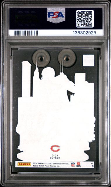 Dick Butkus 2024 Panini Clearly Donruss Downtown PSA 9