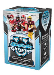 2025 Bowman Chrome University Football Blaster 40 Box Case