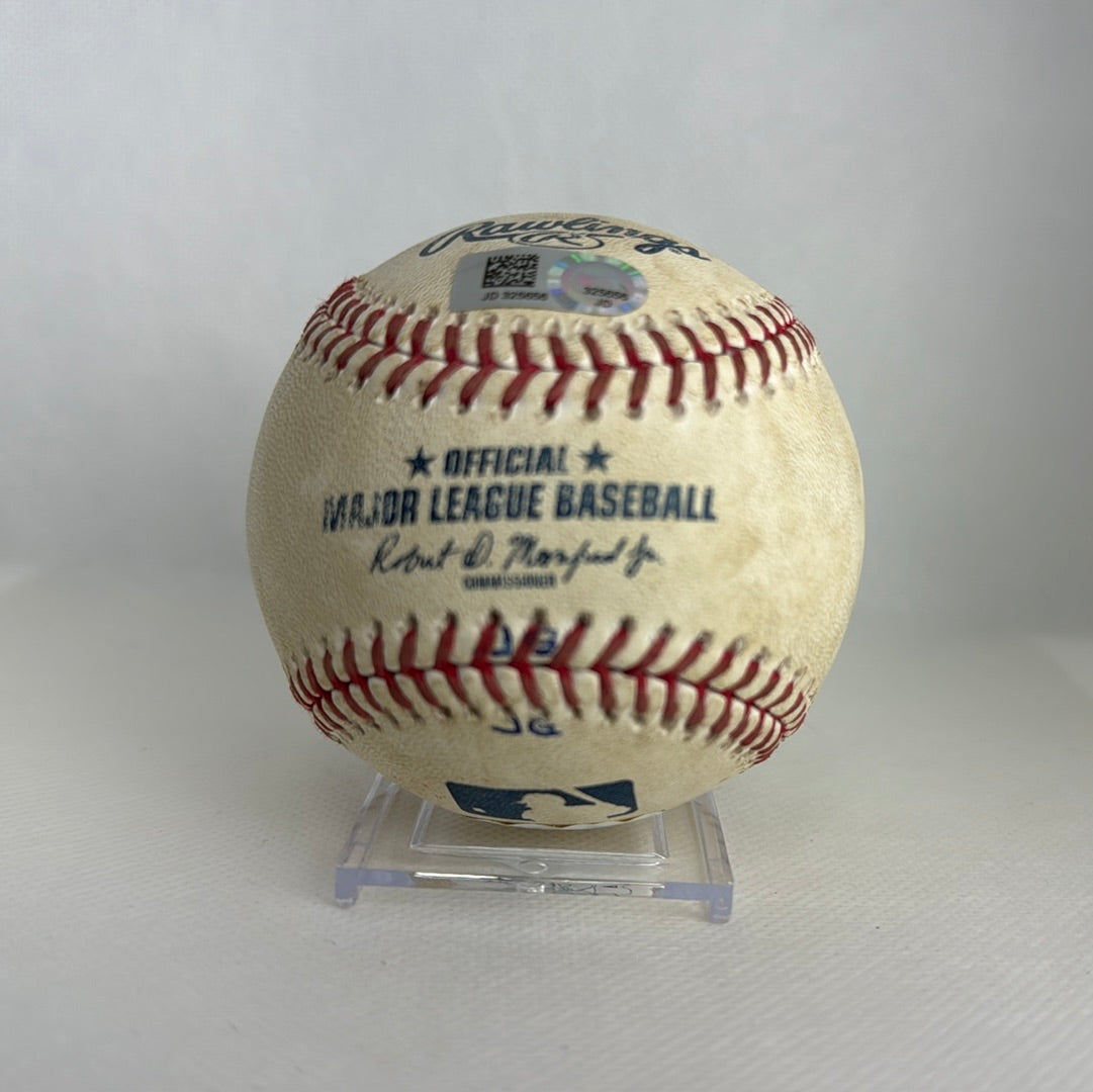 CC Sabaithia Autographed MLB Game Used From 3000K Game 04/30/19