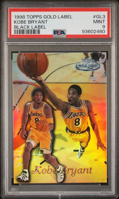 Kobe Bryant 1998 Topps Gold Label Black Label PSA 9